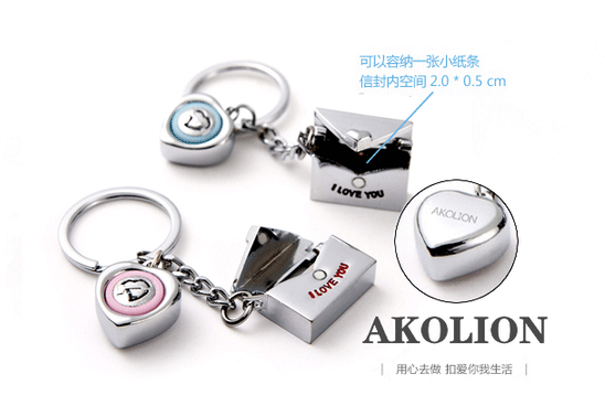 金屬禮品情侶汽車鑰匙扣