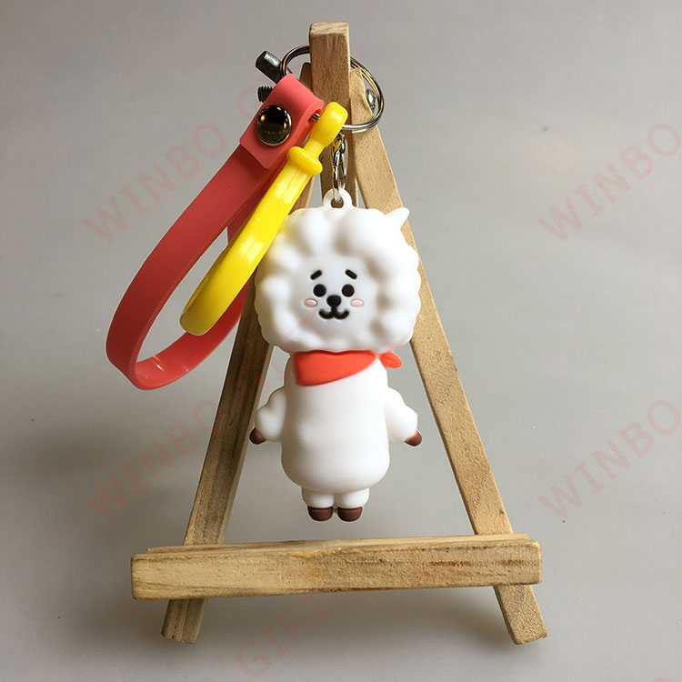 卡通動(dòng)物羊立體鑰匙扣